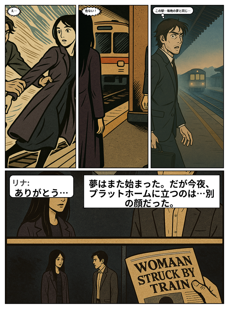 まんが作例 ミステリー・劇画調(フルカラー)